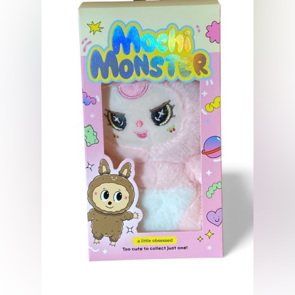 MOCHI MONSTER PLUSH KEYCHAIN
KAWAII COLLECTABLE PLUSH for Kids or
Adults-PINK
